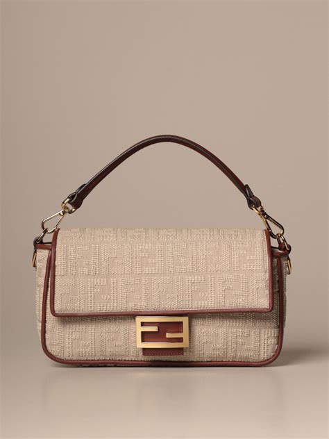 fendi fabric bag|fendi baguette handbags.